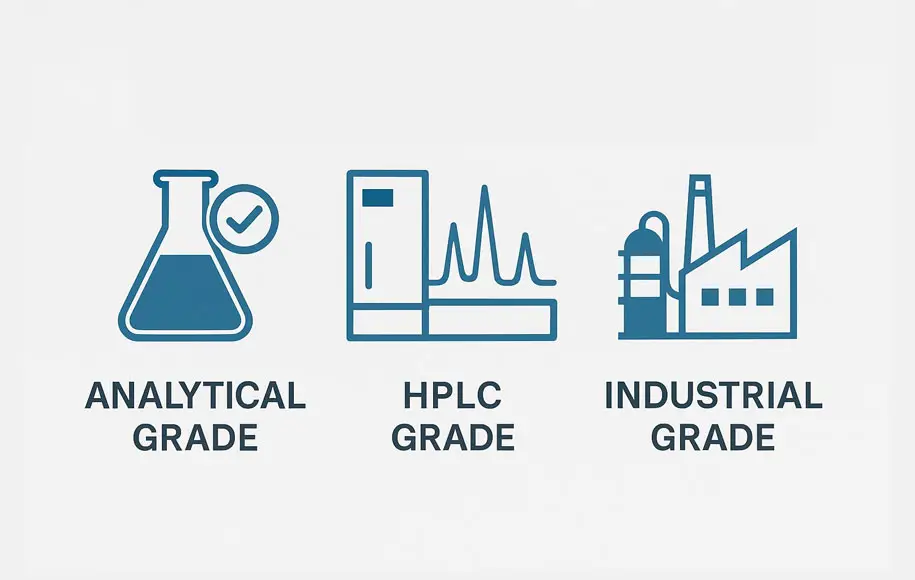 تفاوت گریدهای مواد شیمیایی