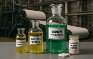 مواد شیمیایی که در خمیر کاغذ مورد استفاده قرار میگیرد