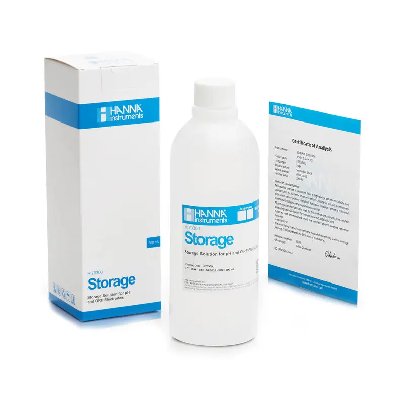 محلول نگهداری pH شرکت Hanna کد HI-70300L