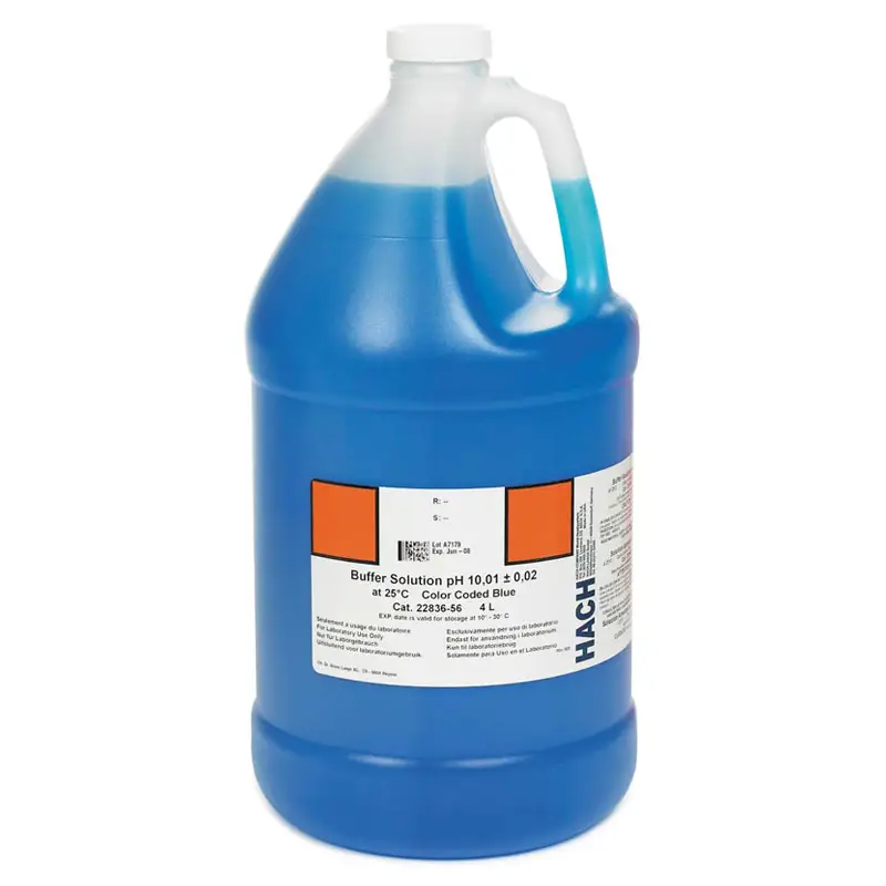 محلول بافر 4 لیتری pH 10.01 شرکت Hach کد 2283656