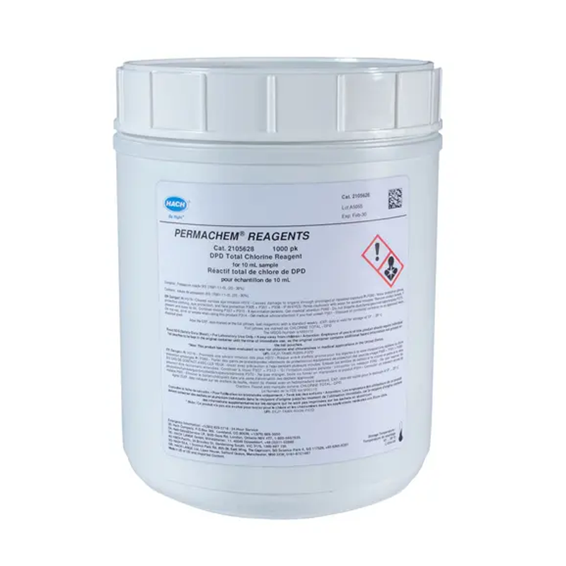 بالشتک پودر ریجنت کلر کل Hach DPD بسته 1000 تایی