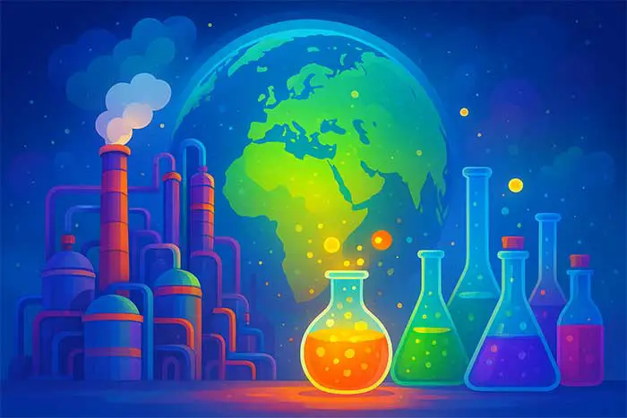 میزان مصرف مواد شیمیایی گوناگون در ایران و جهان